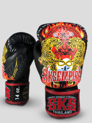 SKS Velcro Boxing Gloves INFERNO Tiger