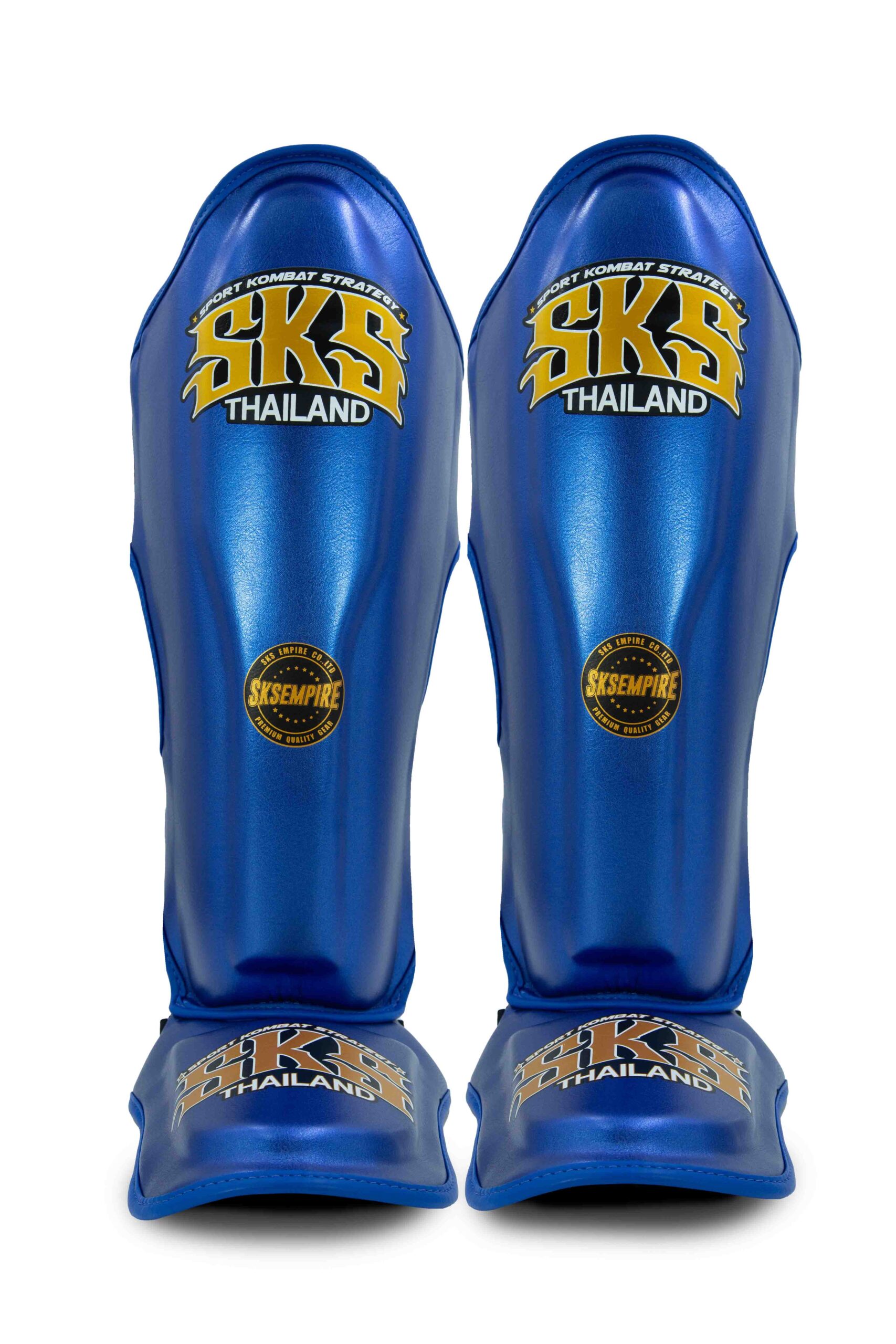 SKS Shin guards (Metallic Blue) Synthetic Leather SKS Shin guards (Metallic Blue) Synthetic Leather