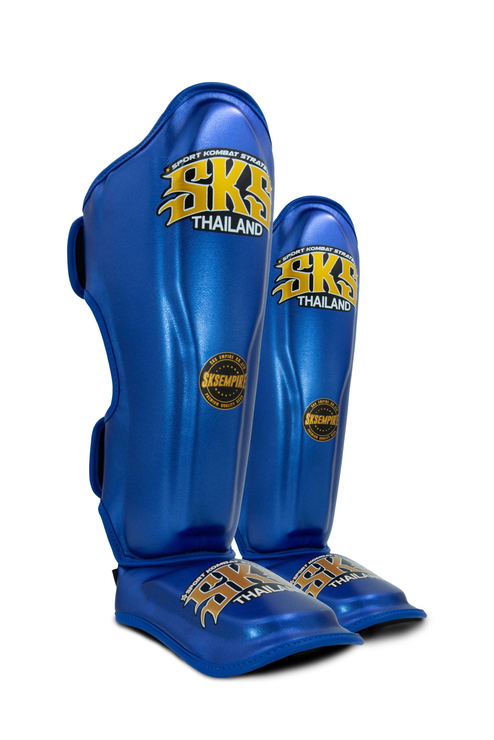 SKS Shin guards (Metallic Blue) Synthetic Leather SKS Shin guards (Metallic Blue) Synthetic Leather
