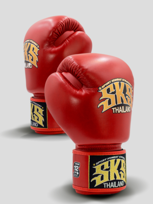 SKS VELCRO SYNTHETIC GLOVES Red