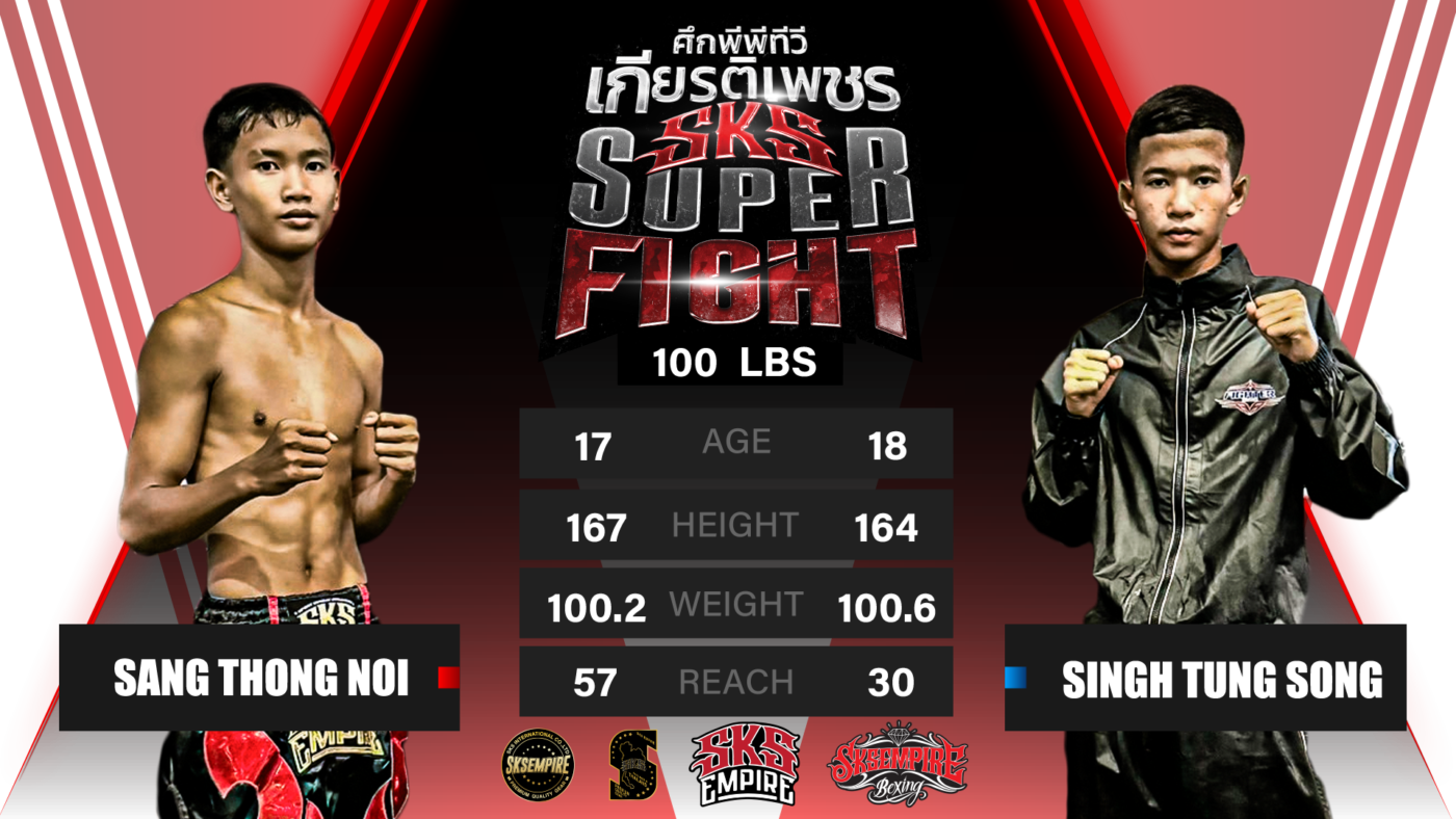 Sang Thong Noi Vs Singh Tung Song/ Omnoi Stadium August 17th
