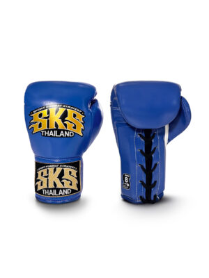 Western Boxing, Blue Lace Gloves, Made in Thailand
