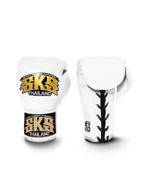Western Boxing, White Lace Gloves, Made in Thailand