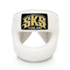 Head Guard, White, Handmade, Made in Thailand, SKS Boxing