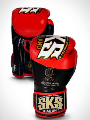 SKS Boxing Gloves - Noir (Red)