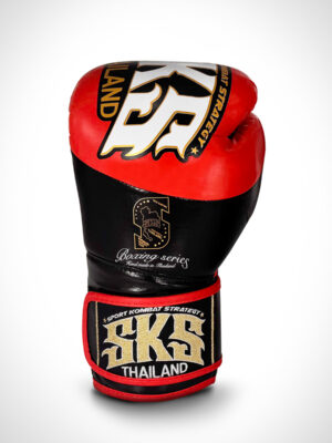 SKS Boxing Gloves - Noir (Red)