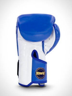 Western Boxing, Boxing Glove, Made in Thailand,Blue and White Wrist