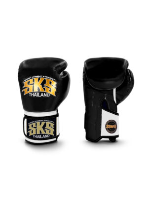 Western Boxing, Boxing Glove, Made in Thailand,Black, White Wrist