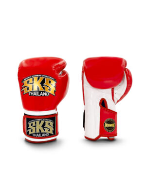 Red, Strike, Boxing Gloves, SKS, Handmade in Thailand, Premium Quality