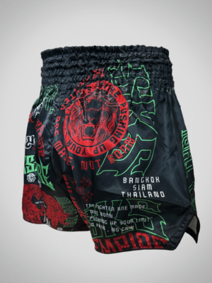 SKS Muay Thai shorts with many sakyant patterns