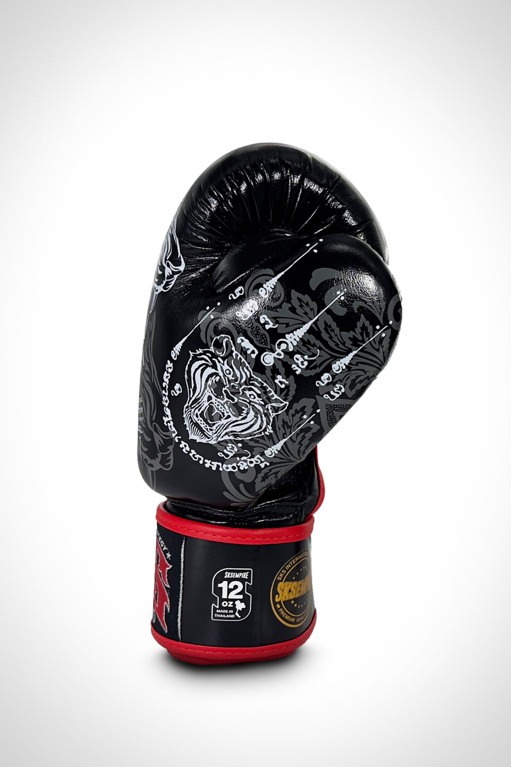 SKS Muay Thai Gloves - Art of Tiger (Black) SKS Muay Thai Gloves - Art of Tiger (Black)