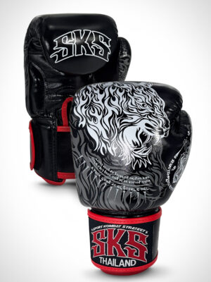 SKS Muay Thai Gloves - Art of Tiger (Black)