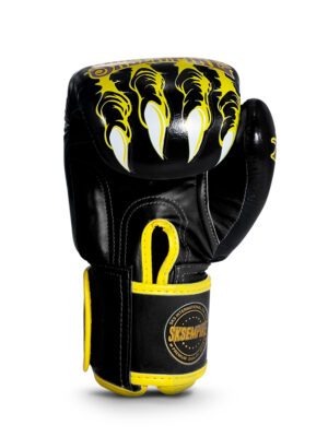 Tiger Black, Sakyant, Muay Thai, Made in Thailand, Velcro GlovesTiger Black, Sakyant, Muay Thai, Made in Thailand, Velcro Gloves