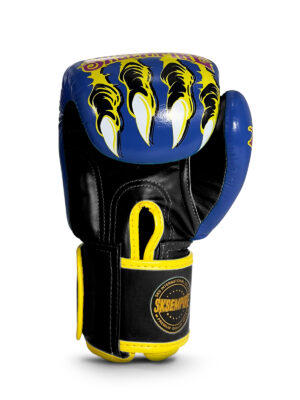 Tiger Blue, Sakyant, Muay Thai, Made in Thailand, Velcro Gloves