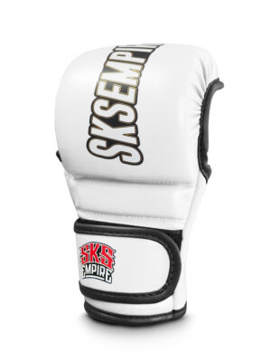 SKS MMA Sparring Gloves (White)