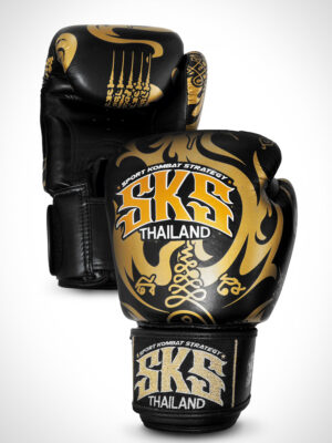 SKS Muay Thai Gloves - Rift Legacy (Black-Gold)