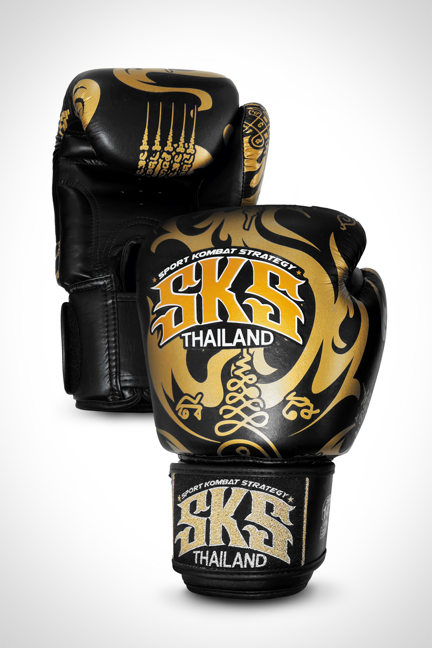 SKS Muay Thai Gloves - Rift Legacy (Black-Gold) SKS Muay Thai Gloves - Rift Legacy (Black-Gold)