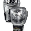 Muaythai Gloves, Metallic Silver, Sakyant, Handmade in Thailand
