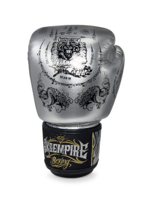 SKS Muay Thai Gloves - Bandana (Metallic Red)