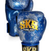 Bandana, Metallic Blue, Muay Thai Gloves, Boxing, Made in Thailand, Handmade, High-Quality Microfiber